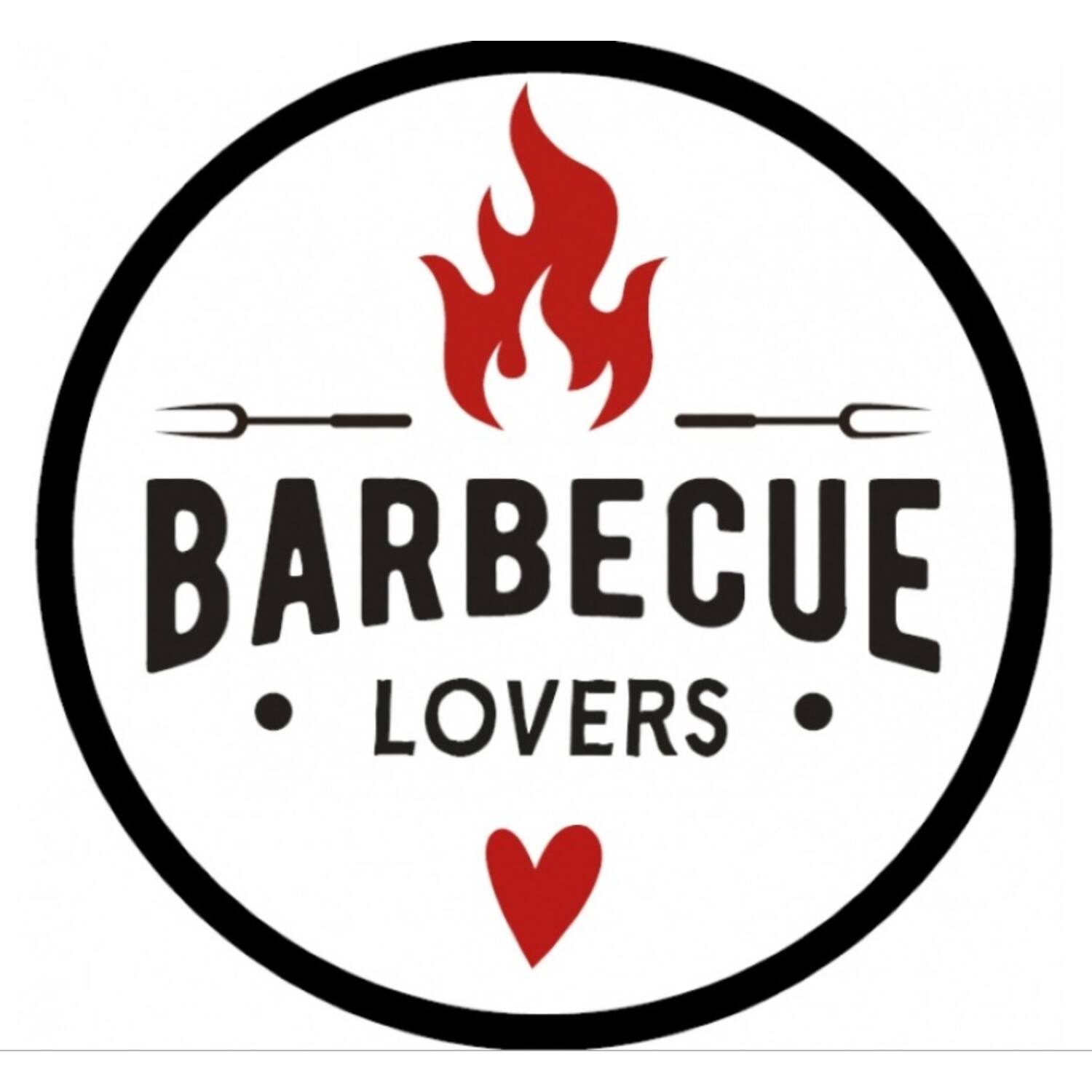 STICKERS 'BBQ LOVERS' 28mm 500st/rol